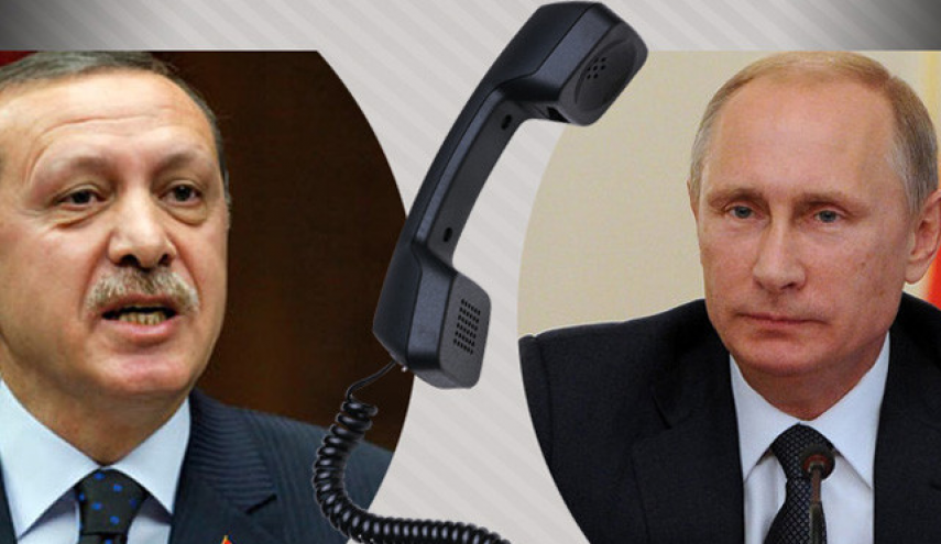 پوتین و اردوغان در تماسی تلفنی درباره بحران‌های منطقه تبادل نظر کردند

