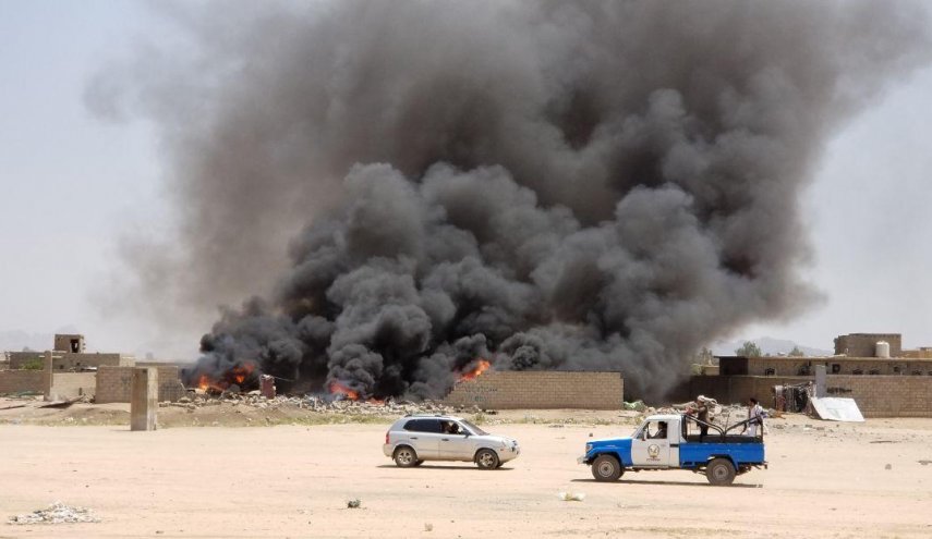 العدوان السعودي يشن 26 غارة على عدة مناطق يمنية