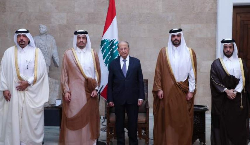 عون يشكر قطر على وقوفها جانب لبنان 