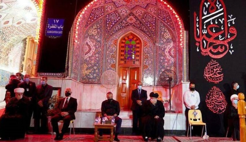 حضور نخست وزیر عراق در حرم امامین کاظمین + تصاویر