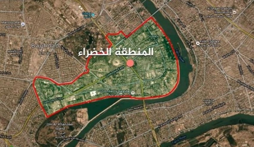 منطقه «الخضراء» در بغداد مجددا هدف قرار گرفت