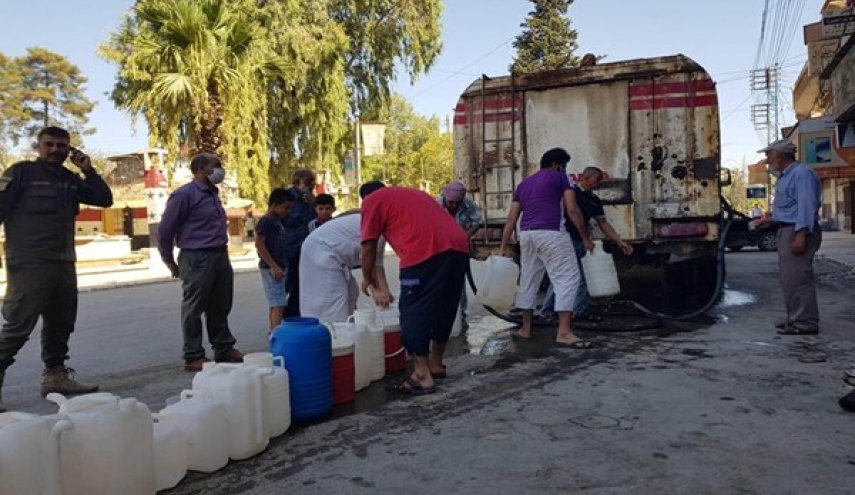 آب شرب «الحسکه» پس از 2 هفته با تلاش دولت سوریه وصل شد
