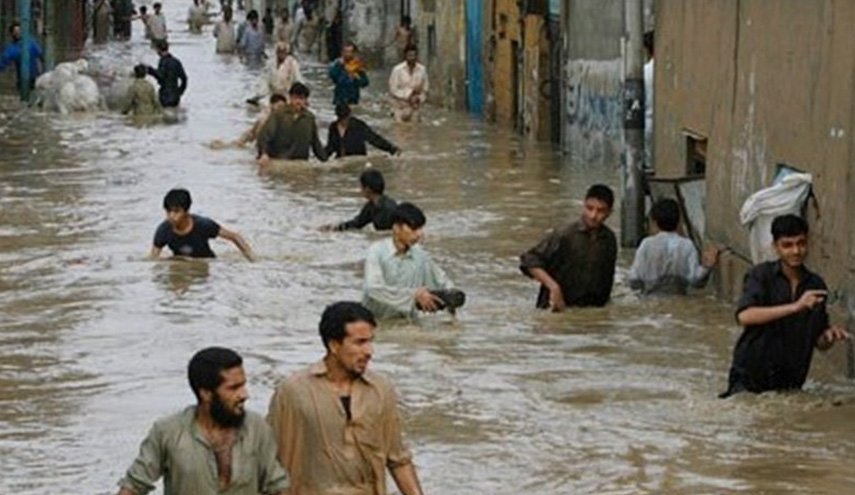 باران‌های سیل آسا در پاکستان رکورد ۱۰۰ ساله را شکست