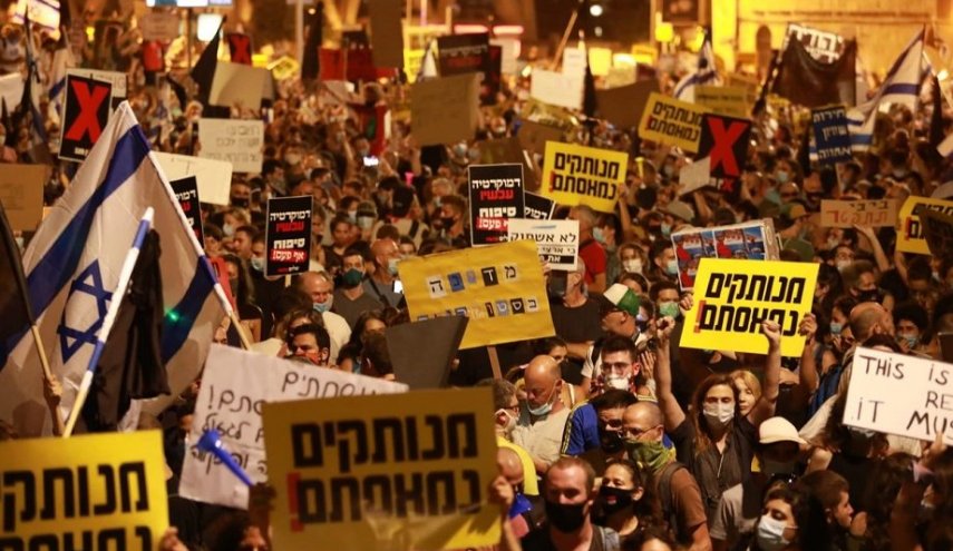 تظاهرات گسترده ضد نتانیاهو وارد هفته یازدهم شد