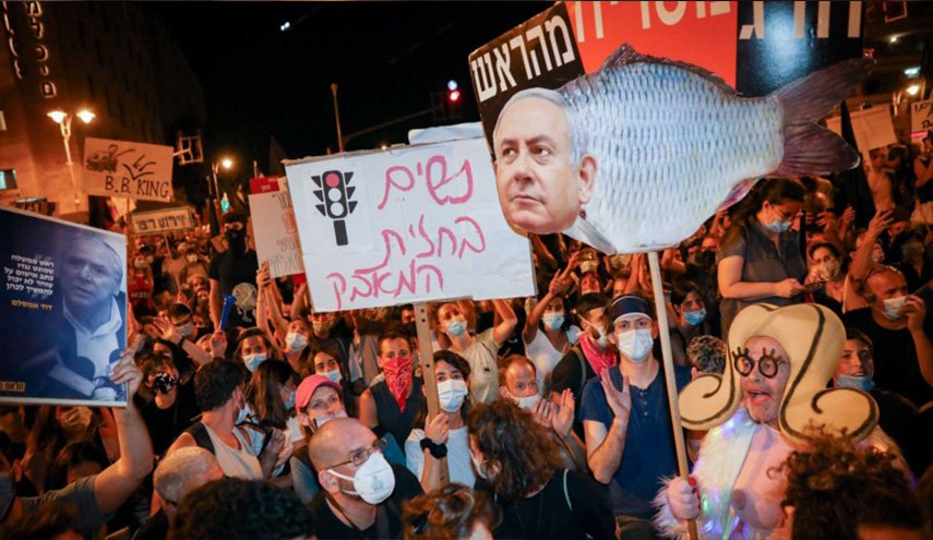 الآلاف يتظاهرون في القدس المحتلة ضد نتنياهو