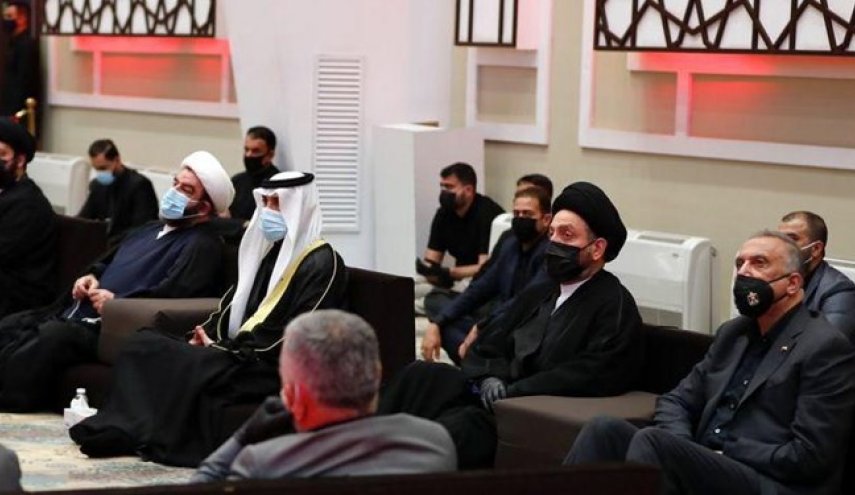 حضور نخست وزیر عراق در مراسم عزاداری امام حسین (ع)