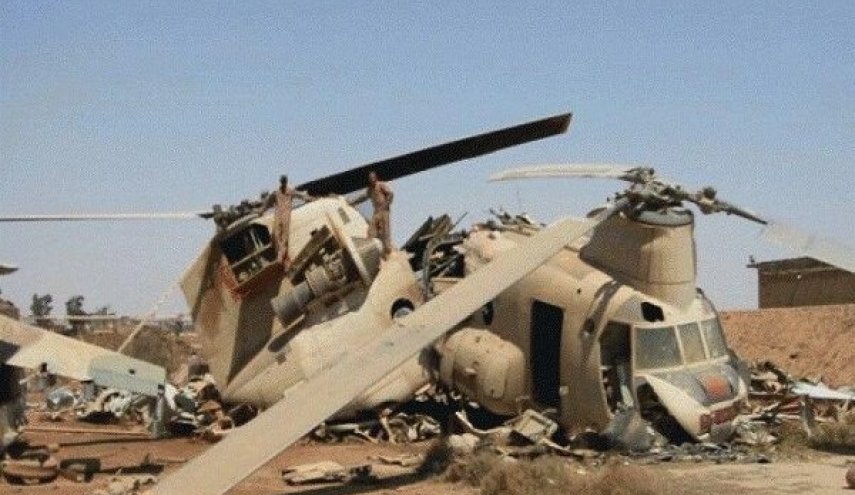 سقوط بالگرد ارتش افغانستان در تخار/ ۲ نفر زخمی شدند