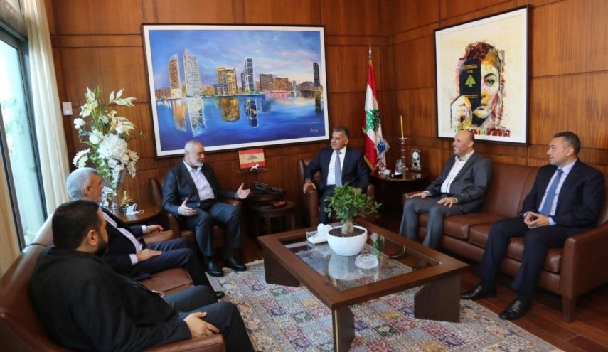 هنیه با رییس اداره امنیت عمومی لبنان در بیروت دیدار کرد
