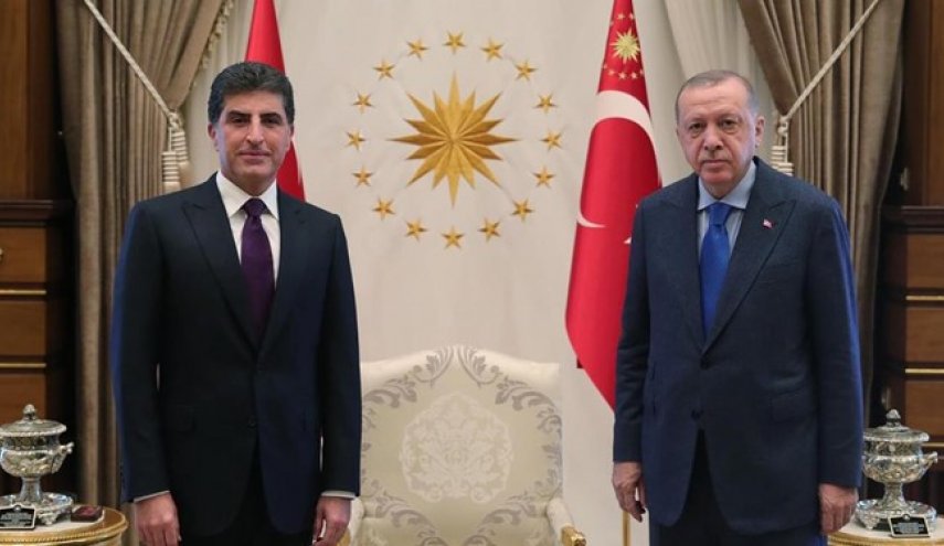 دیدار نیچروان بارزانی با وزیر خارجه و رئیس جمهور ترکیه
