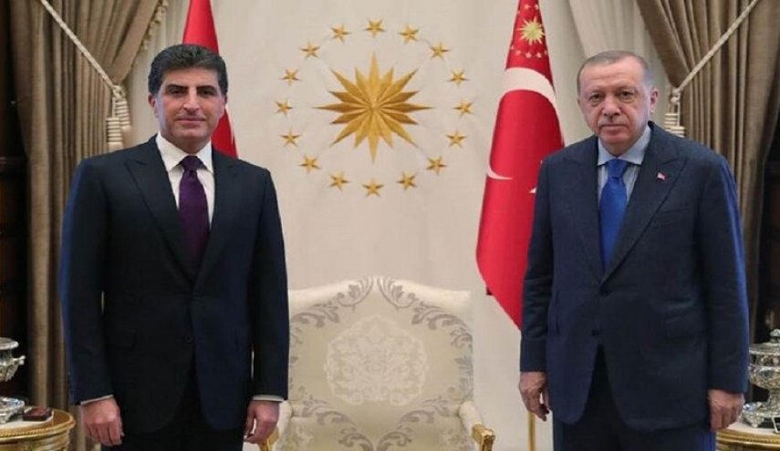 بارزاني يلتقي الرئيس و وزير الخارجية التركي في انقرة