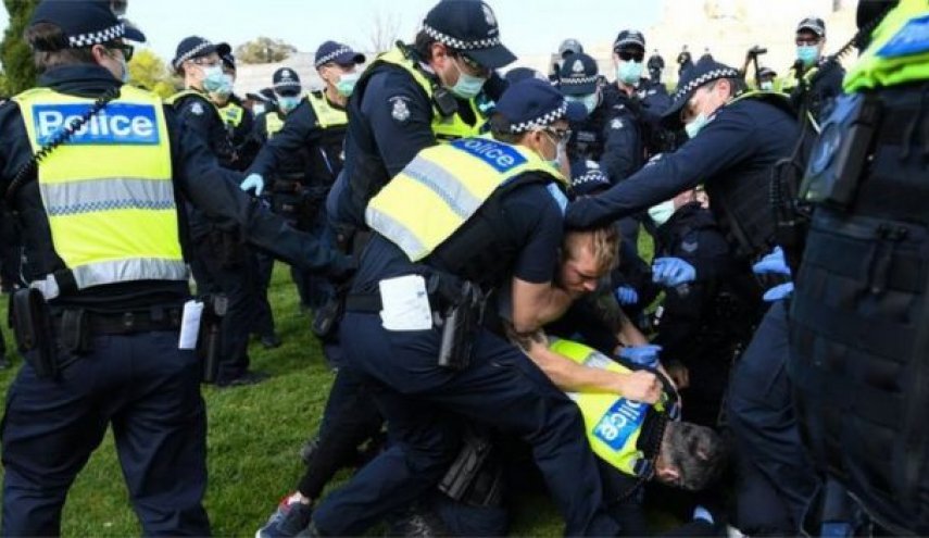 اعتقالات في أستراليا خلال مظاهرات مناهضة لإجراءات الإغلاق