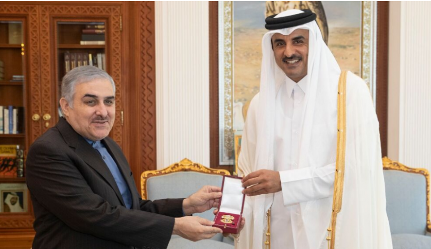 امير قطر يستقبل السفير الإيراني في الدوحة