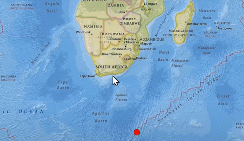زلزال بقوة 6.2 ريختر يهز جنوب افريقيا