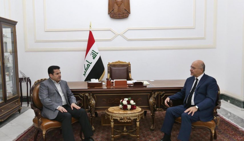 صالح يستقبل مستشار الامن الوطني العراقي
