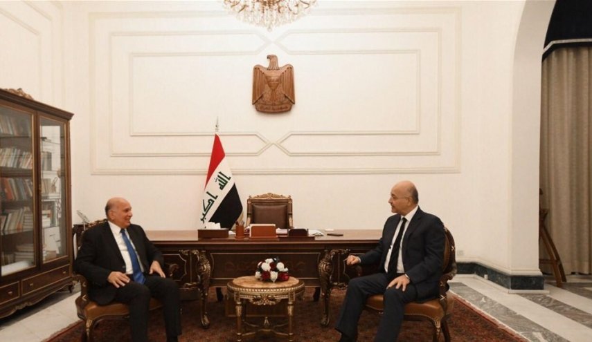 بعد عودته من طهران.. وزير الخارجية العراقي يجتمع مع صالح