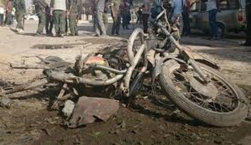 انفجار موتورسیکلت بمب گذاری شده در فلوجه 