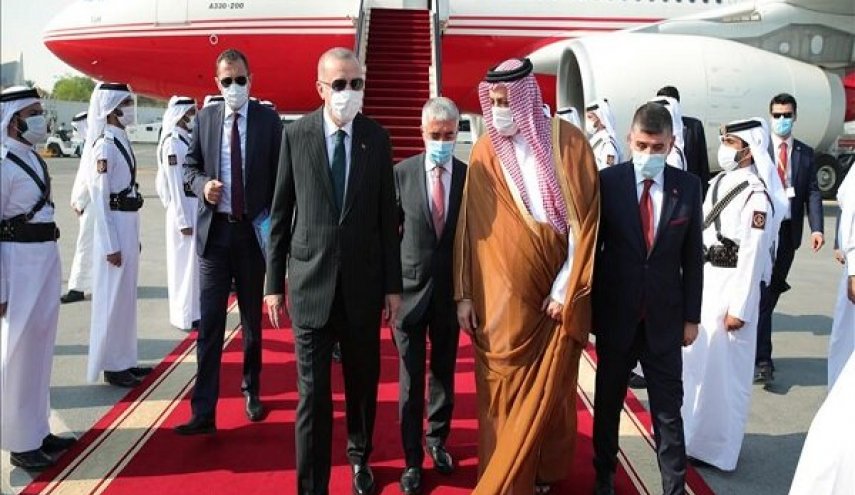 اردوغان به قطر سفر کرد