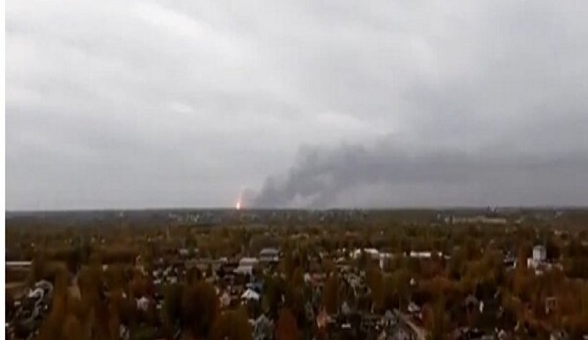 چندین انفجار در داخل پایگاه نظامی در روسیه/ ۱۰ روستا تخلیه شدند