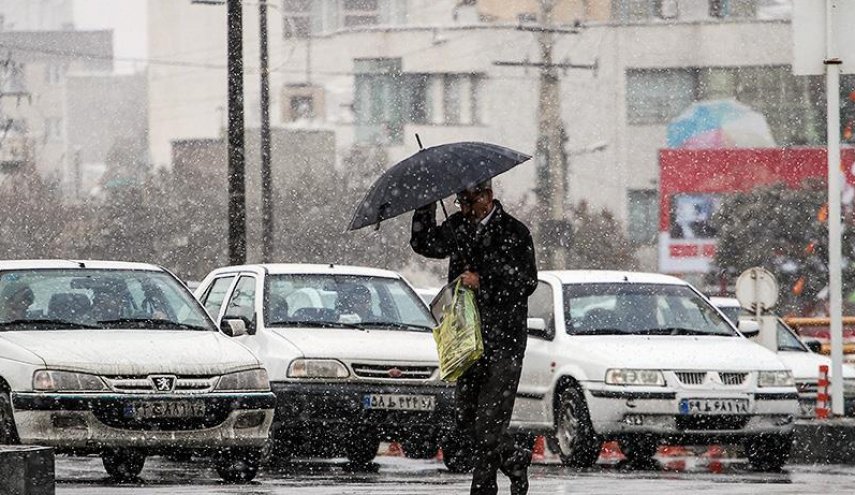 بارش باران و برف در ۱۶ استان/کاهش محسوس دما تا دوشنبه در برخی استان‌ها