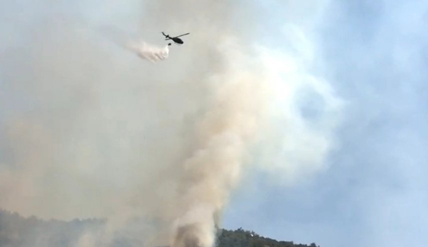 استمرار عملية إطفاء الحرائق في شمال لبنان