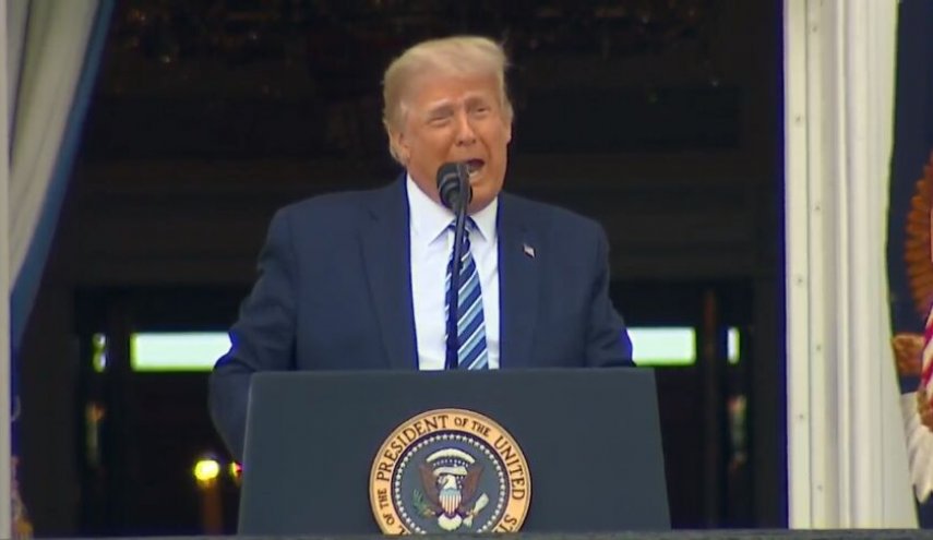 ترامپ در اولین سخنرانی عمومی پس از ابتلا به کرونا: نمی‌گذاریم آمریکا یک کشور سوسیالیست شود