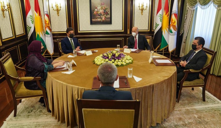برهم صالح يجتمع مع الرئاسات الثلاث لكردستان العراق لبحث 4 ملفات