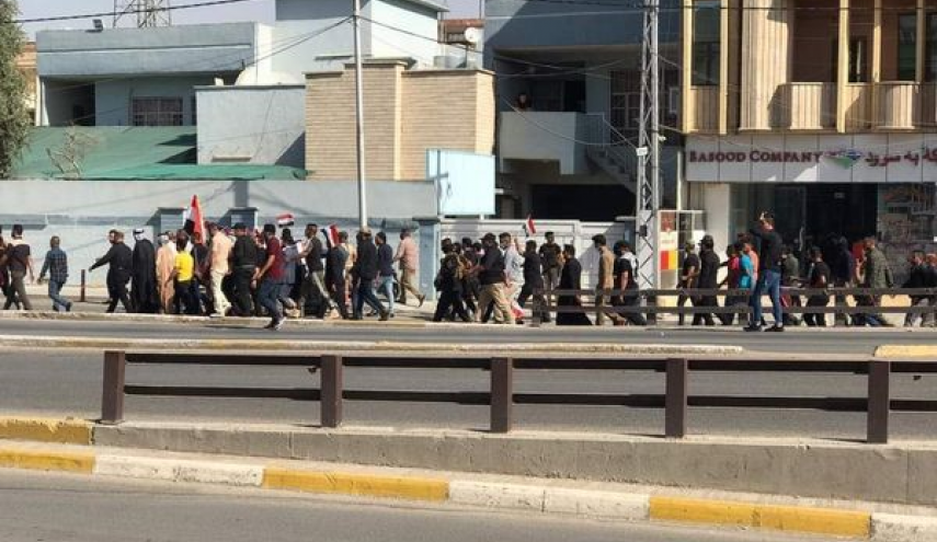 تظاهرات در کرکوک در حمایت از الحشد الشعبی
