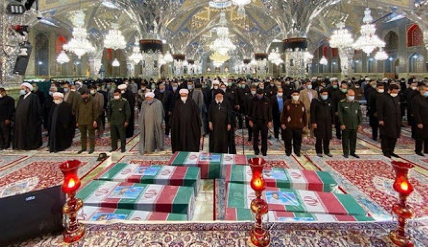 الشعب الايراني يثمن تضحيات الشهداء المدافعين عن المراقد المقدسة