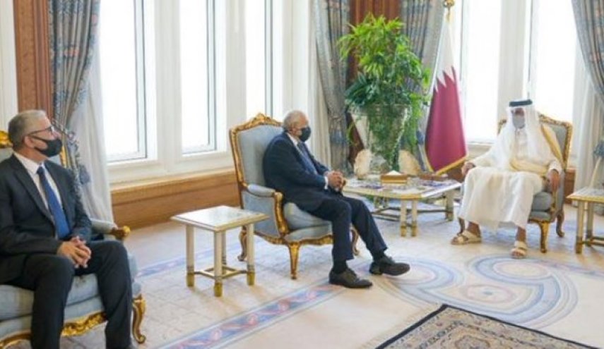 دیدار و رایزنی مقامات دولت وفاق ملی لیبی با امیر قطر در دوحه
