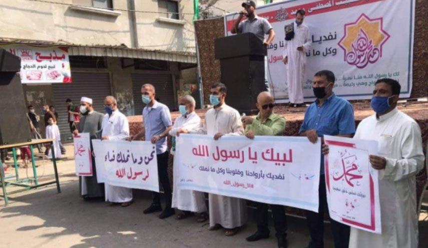 غزة..مسيرات جماهيرية حاشدة لحماس رفضا للاساءة للرسول (ص) 