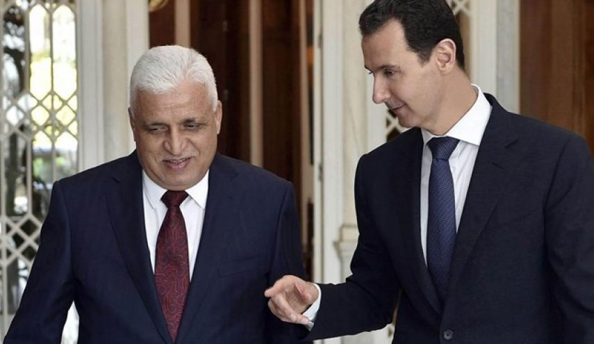 رئیس الحشد الشعبی عراق به دیدار رئیس جمهور سوریه رفت
