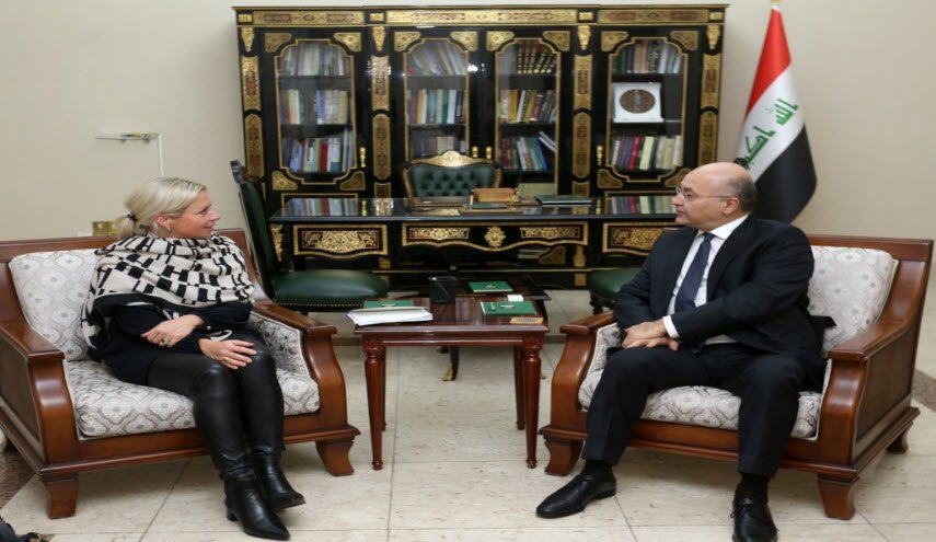 ماذا دار في لقاء الرئيس العراقي وممثلة الأمم المتحدة؟