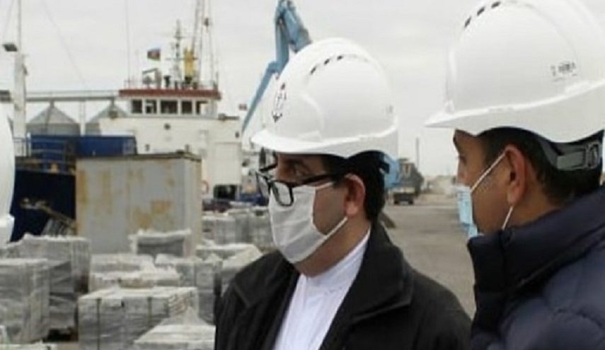 السفير الإيراني يزور ميناء هوسان في باكو