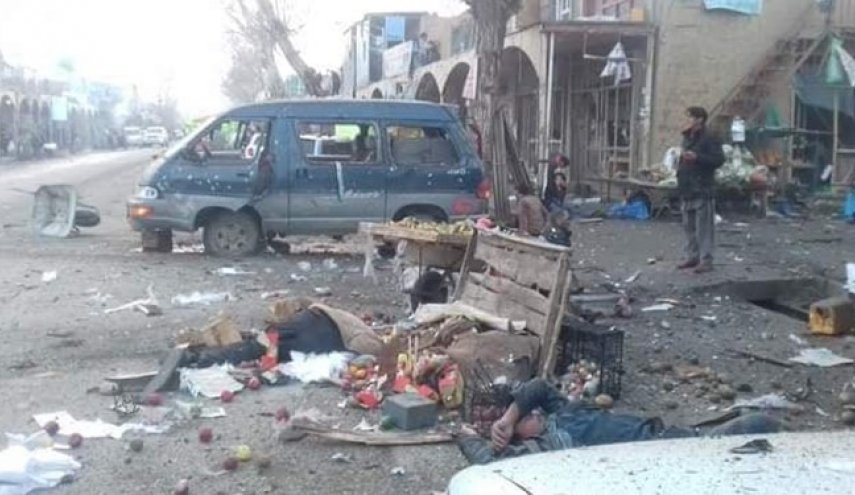 انفجار در مرکز افغانستان 2 کشته و 6 زخمی برجای گذاشت+ فیلم
