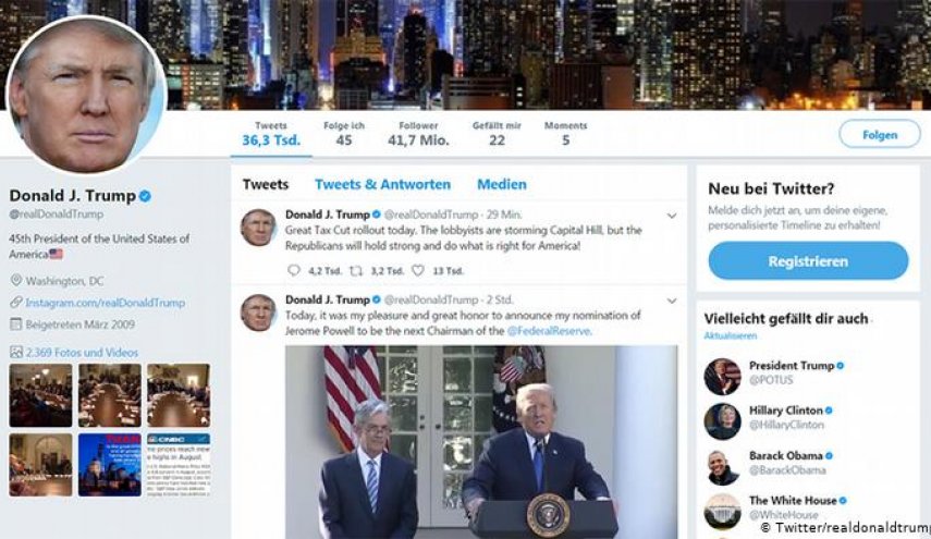 ترامب بدأ يخسر متابعيه على تويتر لصالح بايدن
