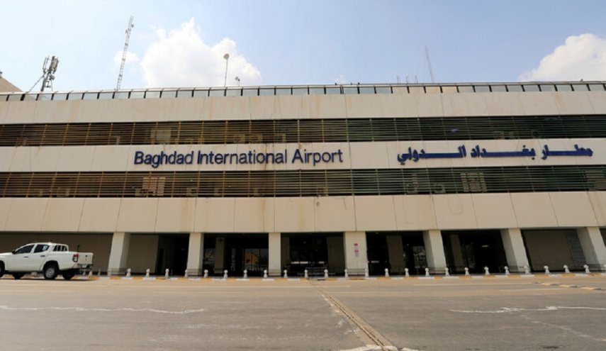 اصابة طفل بانفجار داخل مطار بغداد 
