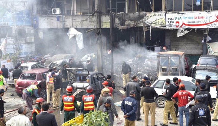 25 زخمی در اثر انفجار نارنجک در لاهور
