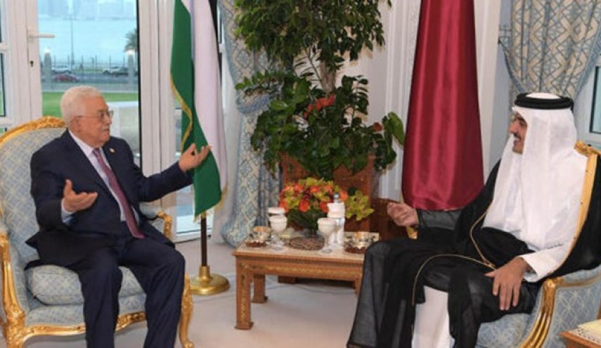 تأکید امیر قطر بر تشکیل کشور فلسطین در دیدار با عباس