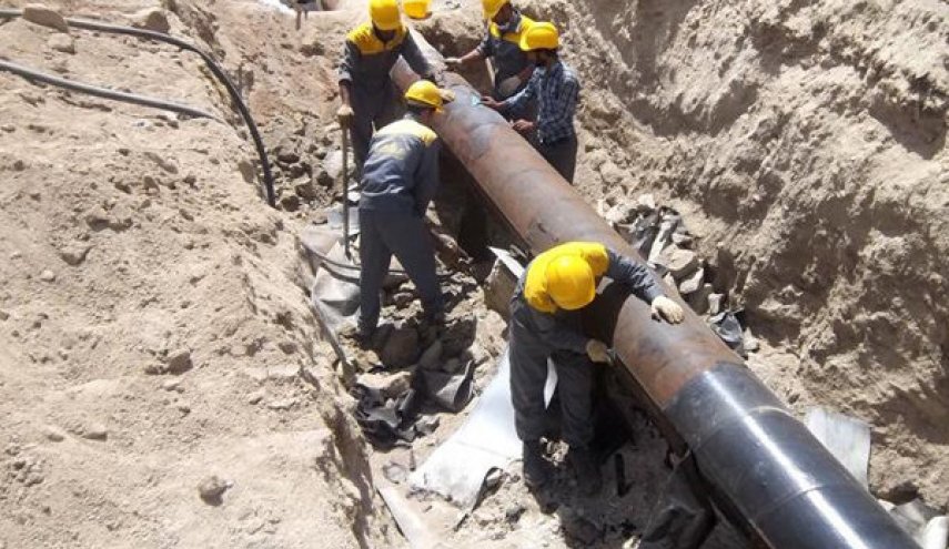 إعادة تشغيل خط الانبوب المتضرر لنقل النفط الخام الى اصفهان