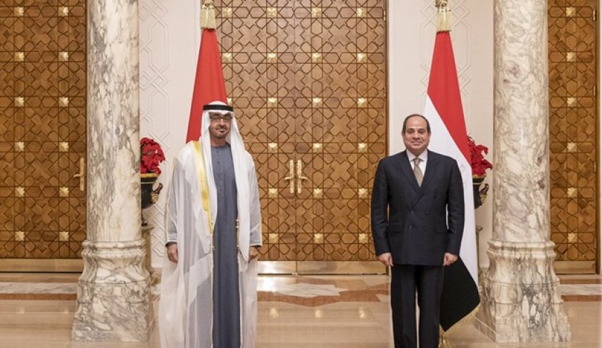 دیدار ولی‌عهد ابوظبی با رئیس‌جمهور مصر