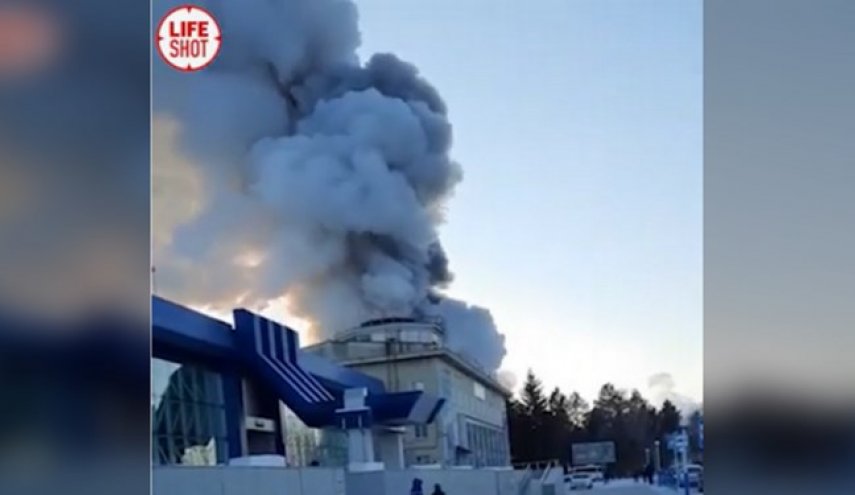 فیلم | آتش‌سوزی مهیب در فرودگاهی در مرز روسیه-چین
