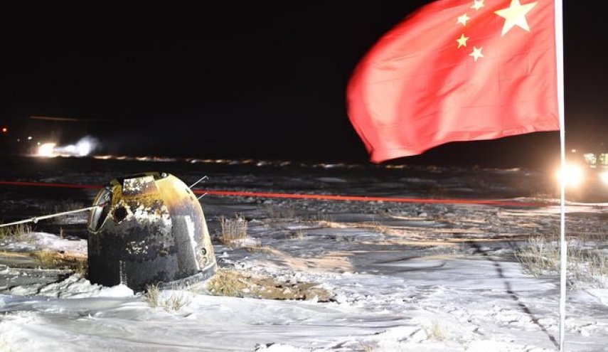 کاوشگر ماه چین با موفقیت به زمین بازگشت