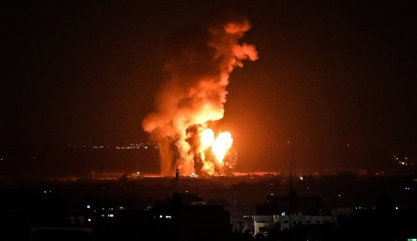 حمله جنگنده های اسرائیلی به شمال و شرق نوار غزه
