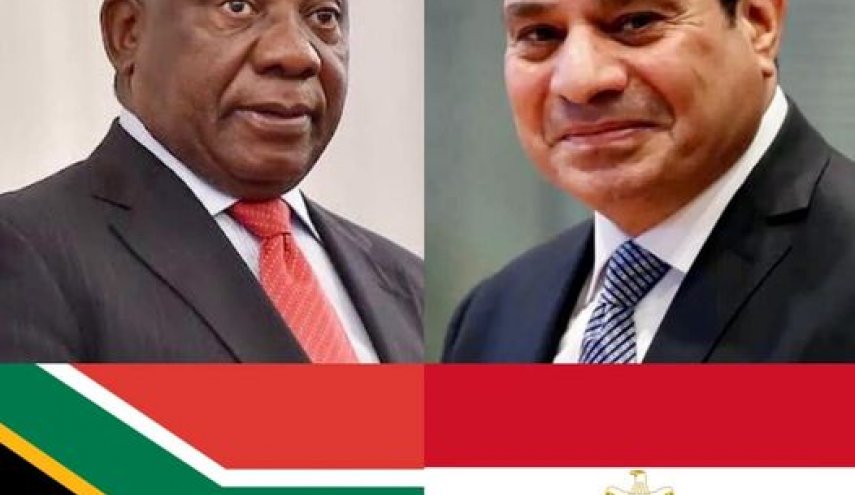 السيسي يبحث  مستجدات سد النهضة مع الرئيس الجنوب أفريقي
