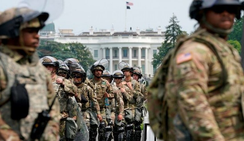 استقرار نیروهای گارد ملی آمریکا در واشنگتن 
