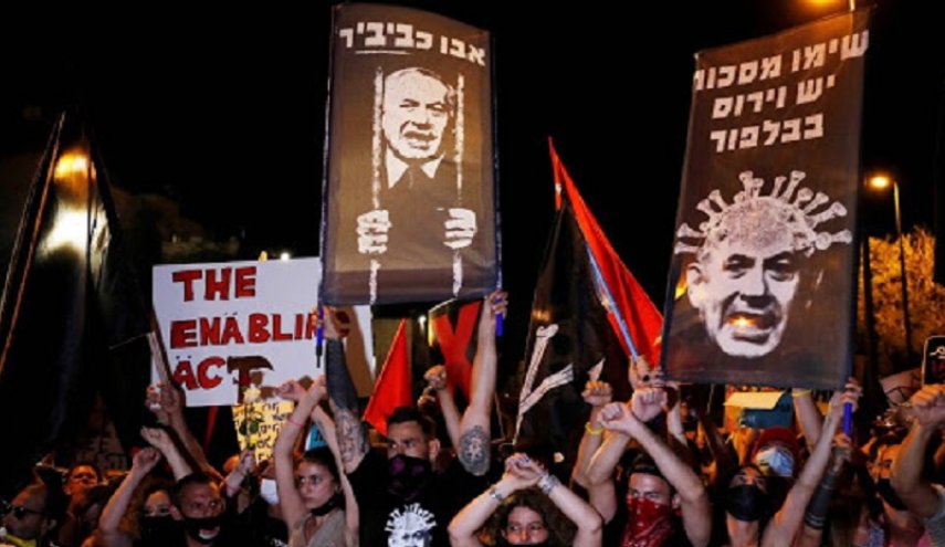 استمرار الاحتجاجات المطالبة برحيل نتنياهو في القدس المحتلة