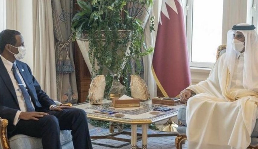 دیدار یک مقام دولت موقت سودان با امیر قطر