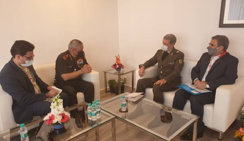 وزیر دفاع ایران با ریس ستاد کل نیروهای مسلح هند دیدار کرد