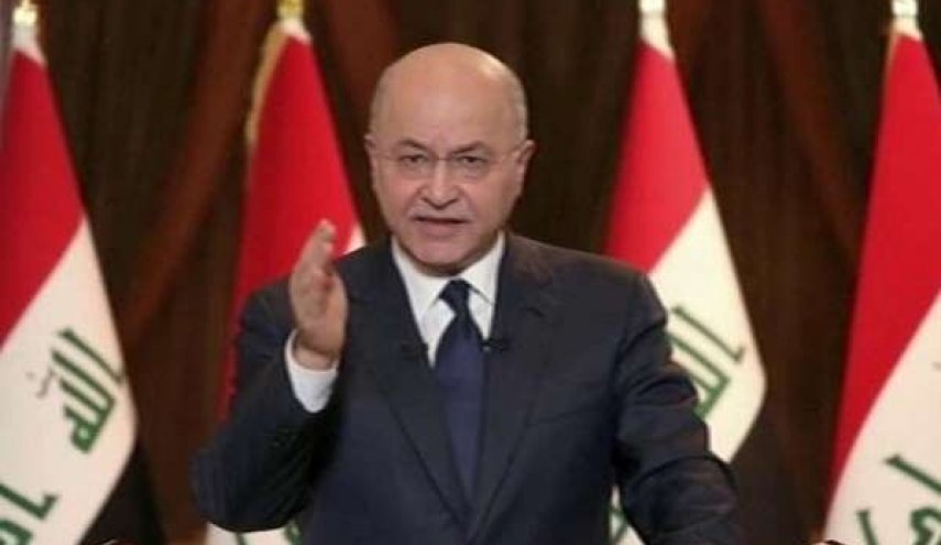 الرئيس العراقي يعلق على استهداف أربيل 