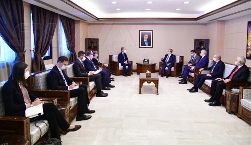 وزير الخارجية السوري يلتقى بيدرسون.. ماذا دار بينهما؟